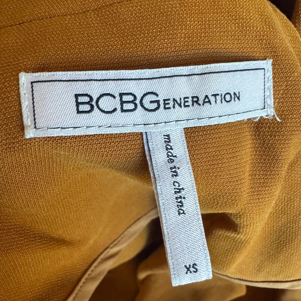 BCBGeneration XS Lightweight Blazer Jacket Camel … - image 13